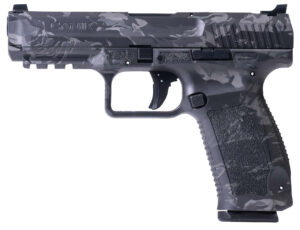 Canik TP9sf 9mm, 18rd mags, 4.5″ bbl, Warrwn Sights, Tiger finish