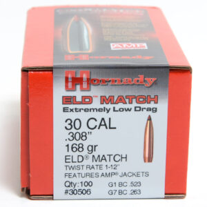 Hornady .308 30Cal 168gr (500 Rounds)