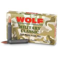 Wolf Military classic 223Rem, FMJ, 55gr (500 Rounds)