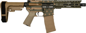 Diamondback Firearms DB15 5.56 Nato, SBA3 Brace, Flag Pattern Cerakote
