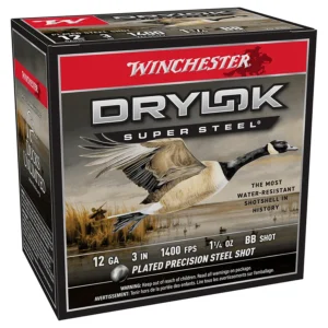 Winchester Drylock Super Steel Magnum Shotgun Ammo BB Steel 1-1/4 oz 12 ga (125 rounds)