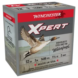 Winchester Super X HV Shotgun Ammo #2 Steel Shot 1-1/4 oz 12 ga (125 rounds)