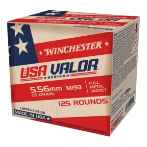 Winchester USA 5.56x45mm NATO 55gr FMJ (125 Round)