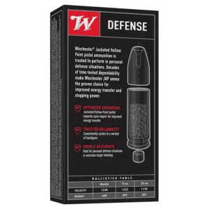Winchester USA White Box Jacketed Hollow Point Pistol Ammunition 10mm 180GR (250 rounds)