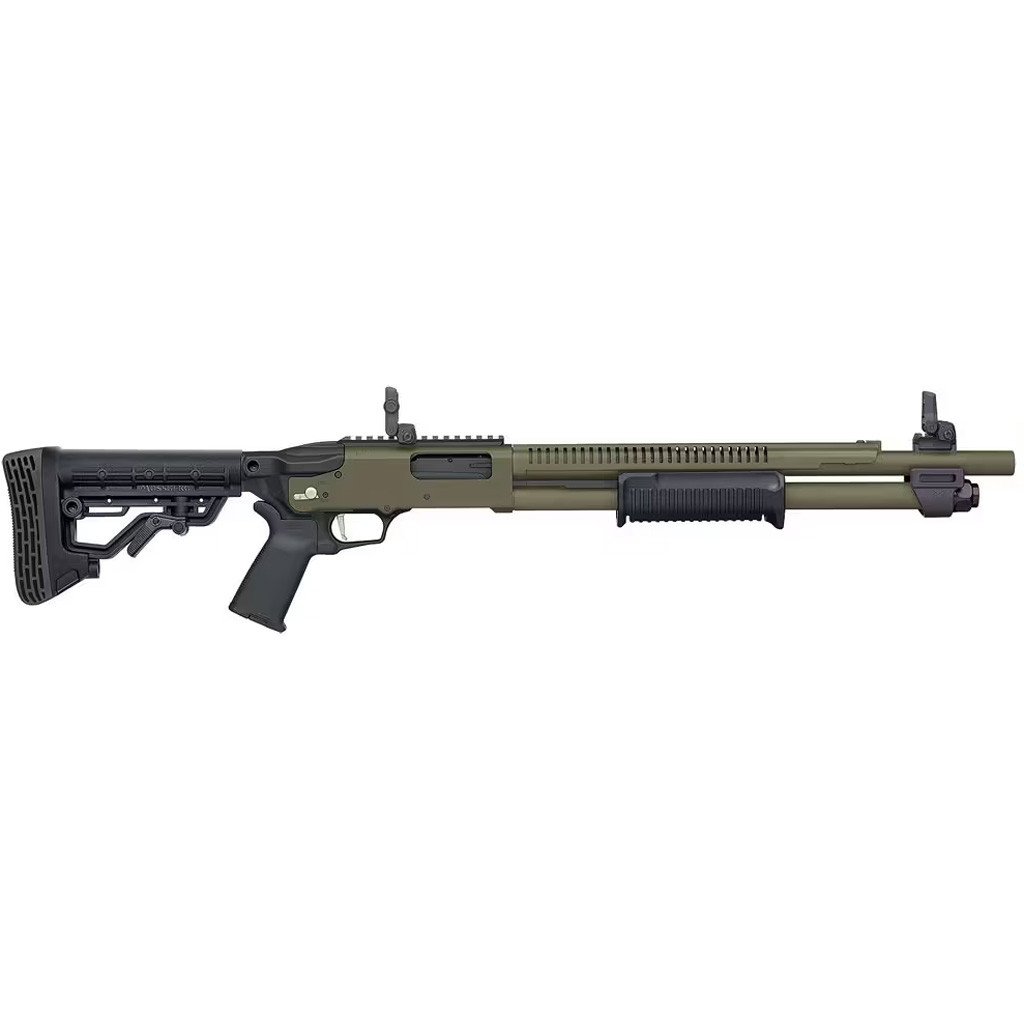 Mossberg 590R 12ga, 18.5" Breacher, Cerakote OD Green