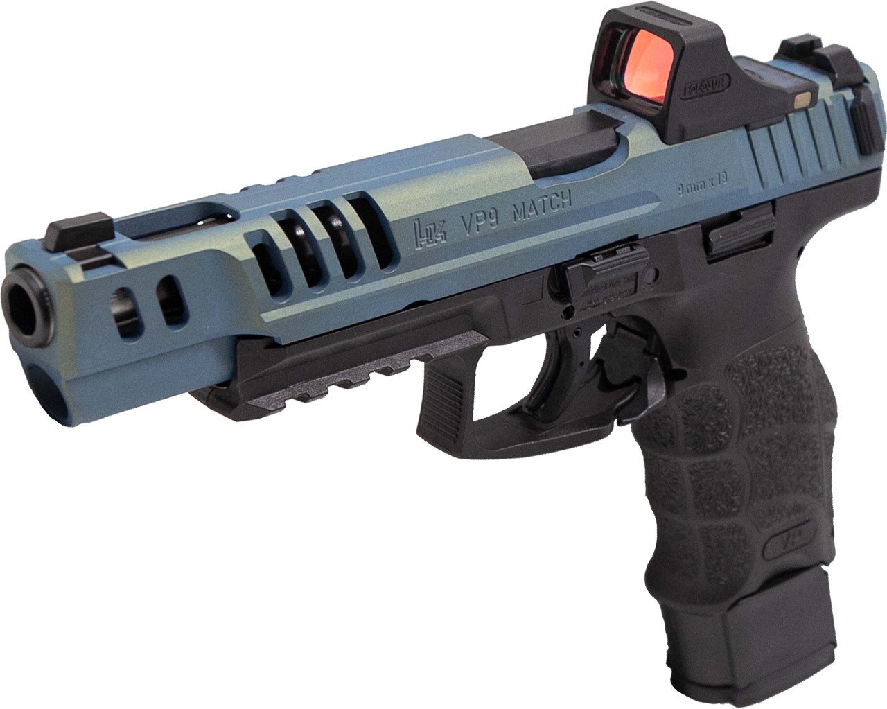 Heckler & Koch VP9 Match 9mm, Northern Lights Slide, Holosun SCS Reflex Sight 5.51" bbl - Image 3