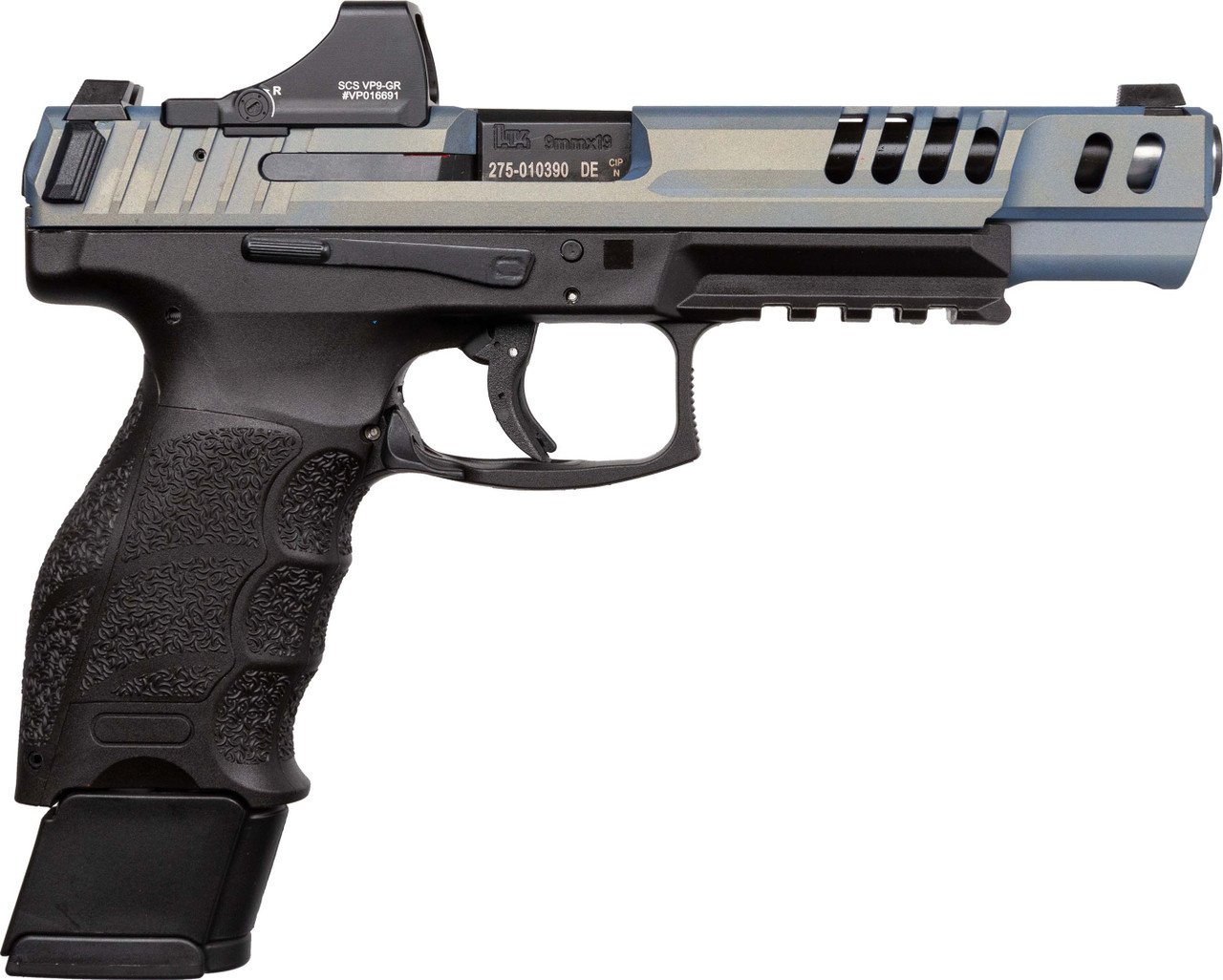 Heckler & Koch VP9 Match 9mm, Northern Lights Slide, Holosun SCS Reflex Sight 5.51" bbl - Image 2